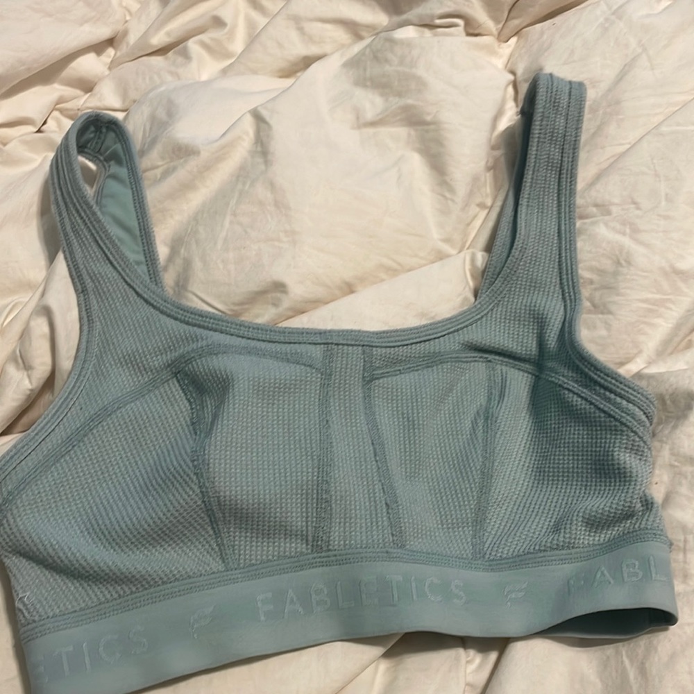 Blue sports bra from Fabletics never worn